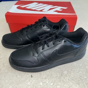 New Nike Ebernon Low Shoes Sneakers Black/Black Mens Size 12 - Picture 1 of 5