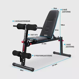 HCE Weight Bench Press Adjustable FID Bench Press Flat Incline Decline Bench - Picture 1 of 7