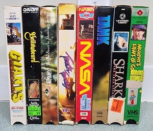 Lot Of 8 Vintage Informational, Music, And MORE VHS UNTESTED  - Picture 1 of 20