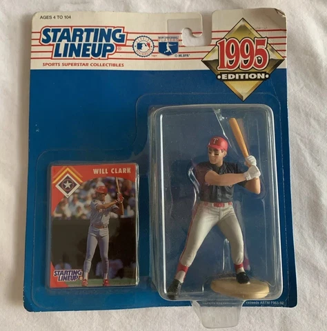 1995 Starting Lineup Will Clark Texas Rangers SLU Kenner Sports Figure Cover