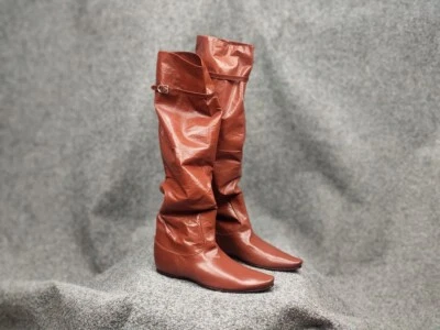 Botas Raras Bottega Veneta High Riding Cuero Marrón Claro Foto 1 de 4