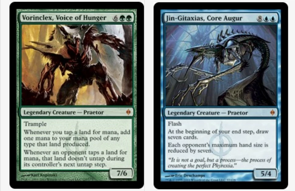 Jin-Gitaxias, Core Augur & Vorinclex Voice of Hunger + 20 Random Rares MTG  - Image 1 of 1