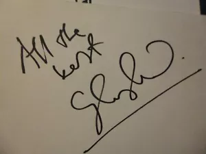 Rocky Horror Sunset Boulevard Allegro on stage GARY TUSHAW hand signed card - Picture 1 of 1