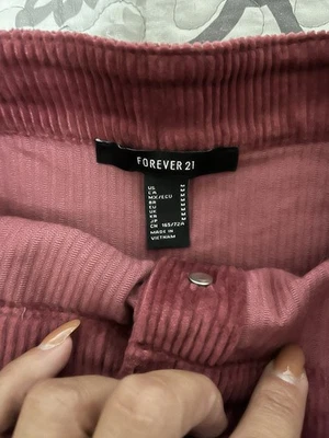 NWT Forever 21 Corduroy Mini Skirt Women's Size Medium Mauve - Image 1 of 4