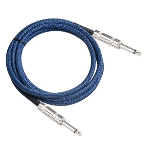 6.35mm Male to Male Straight Plug Guitar Cable Stereo Cord For Musical Instrumen - Picture 1 of 13