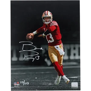 Brock Purdy - Mariscal de campo de la NFL de los 49ers de San Francisco - Postal impresa brillante 4x6 - Imagen 1 de 2