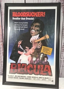 1972 Bloodsucker Blacula Poster 11x17 gerahmt William Marshall Vintage Horror - Bild 1 von 5