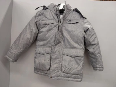 Boy's Calvin Klein Grey Size 5 Puffer Jacket - Image 1 of 4