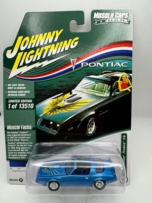 JOHNNY LIGHTNING BRIGHT BLUE POLY 1980 PONTIAC FIREBIRD T/A - Image 1 of 3