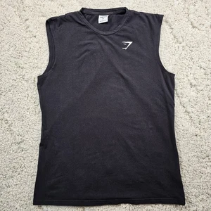 Gymshark Herren Tank Top ärmelloses Shirt Trainingsausrüstung Gewichtheben Größe Medium  - Bild 1 von 9
