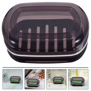 With Lid Travel Reusable Soap Box Dish Holder Bathroom Container Soap Case PN - Picture 1 of 8
