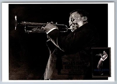 #4693 Miles Davis FDC Maxi Card - Image 1 of 2