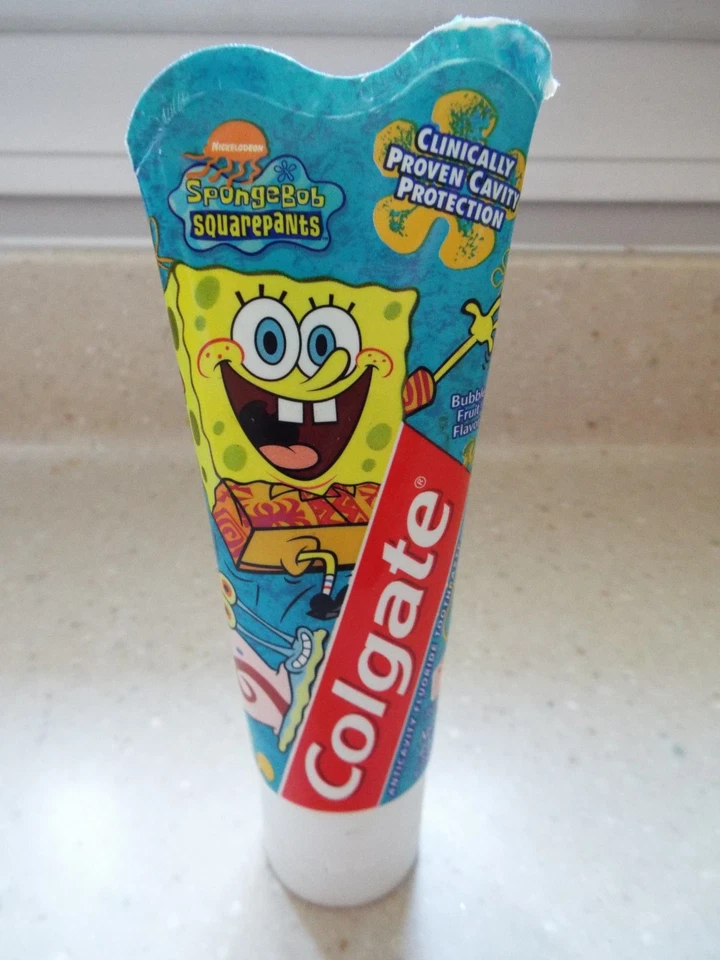 Nickelodeon Spongebob 2004 Colgate  Tooth Paste Old Stock- Unsealed Foto 1 de 4