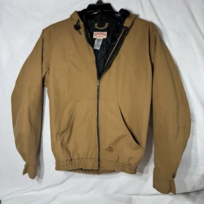 Red Kap Men’s Blended Duck Zip-Front Hooded Jacket Size Small - Image 1 of 4