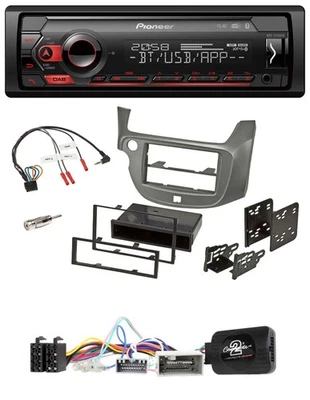 Pioneer Lenkrad USB DAB Bluetooth Autoradio für Honda Jazz ab 2014 silber - Bild 1 von 4
