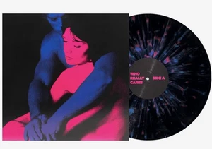 TV Girl - Who Really Cares 12" Blue & Pink Splatter Vinyl New/Sealed**Seam Split - Picture 1 of 7