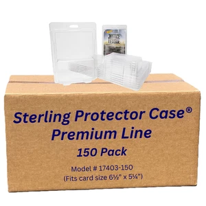 Sterling Protector Case Premium Line 150 Pack Wholesale - Fits Card Size 6.5” x - Picture 1 of 1