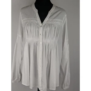 Túnica Sundance Flandes para mujer talla algodón suave usada en excelente estado busto 44" largo 26,5" reverso - Imagen 1 de 9