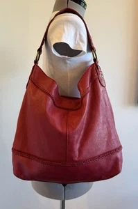 🍀 Lucky Brand Joshua Tree Red Hobo Satchel Schultertasche - Bild 1 von 14