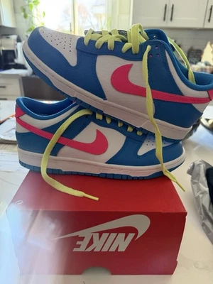 Talla: 6Y/7.5W Nike Dunk Low Lemon Twist Hyper Pink Nuevo, Sin Caja Niño Foto 1 de 4