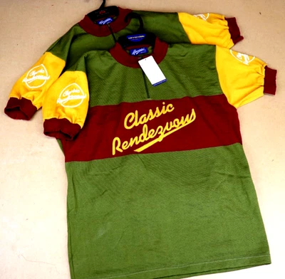 Nueva camiseta de ciclismo clásica Rendevous de Allesandro de Italia en lana merino nueva de Lote Antiguo Foto 1 de 4