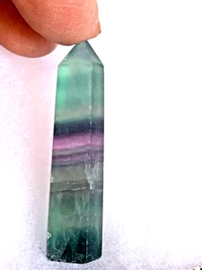 Grüner Regenbogen Fluorit Kristall Mt Shasta energetisiert 2 1/2 Zoll C-1337 - Bild 1 von 3