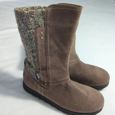 MUK LUKS  NWOB Women's Size 9 Mid-Calf Boot Cable Knit Back Stitched Accents - Image 1 of 4