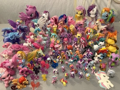 105 Piece ( 8.5 Pounds!!)Mixed  My Little Pony 105 Piece Lot Few G1 Most G2/G5, - Image 1 of 4