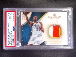 2012-13 Panini Immaculate Kevin Durant #70 Number Patch /35 PSA 8 - Picture 1 of 2