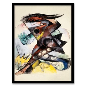 Franz Marc gerahmter Wandbilddruck Caliban Figur für The Tempest Wohndeko - Bild 1 von 9
