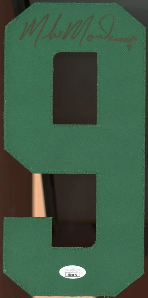 Mike Modano Stars Signed Autographed Cloth 5x11 Jersey Number JSA Authentic - Image 1 of 1