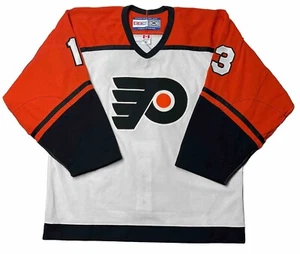 Vintage CCM On Ice Philadelphia Flyers #13 Authentic Hockey Jersey Men Size 52 - Picture 1 of 15