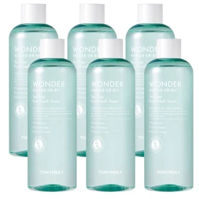TONY MOLY Wonder Tea Tree Pore Refreshing Toner, 500ml (16.90oz) x 6ea K Beauty - Image 1 of 4