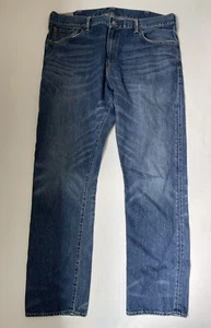 Polo Ralph Lauren Herrenjeans Größe 38x34 Medium gewaschen Denim gerades Bein - Bild 1 von 11