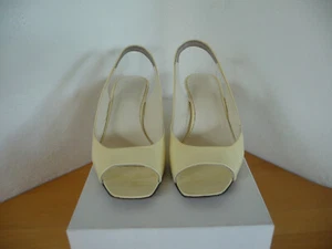 Lackschuhe Vero Cuoio Lack Schuhe cremeweiß Gr. 37 italienischer Schuh - Bild 1 von 10