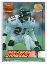 1994 Collector's Edge 1st Day Gold & Pop Warner 22k #5 Deion Sanders 2Card* 1691