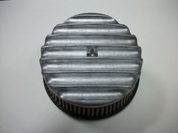 IRONHORSE CHROME AIR CLEANER//CARB TOP COVER