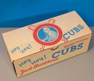 Caja de exhibición Jack Brickhouse Chicago Cubs - Caja de tarjetas vacía emergente vintage - Imagen 1 de 20