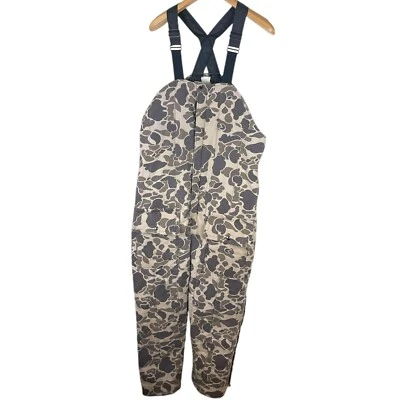Mono aislante Cabelas vintage para hombre talla grande pato camuflaje babero de caza EE. UU. Foto 1 de 4