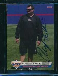 2009 Choice #30 Clayton Wilson Binghamton Mets Signed Autograph (AJ46) SWSW