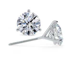 0,50 TDW Lab Grown Diamant Ohrstecker in 14k Weißgold EF/VS - Bild 1 von 1