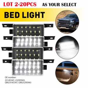 2-20 LED Trunk Lamps Bed Cargo Lights White For 14-19 GMC Sierra Chevy Silverado - Picture 1 of 25