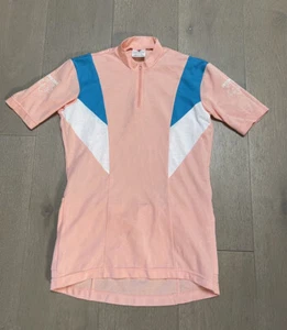 Descente Womens L Large Cycling Jersey Short Sleeve Coral - Picture 1 of 6