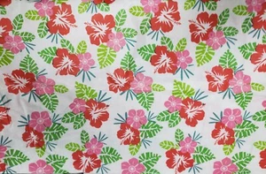 Peva Vinyl Tablecloth, 60" Round (4-6 people) TROPICAL FLOWERS & LEAVES, EH - Picture 1 of 20