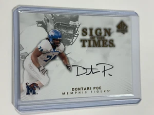 2012 SP Authentic #ST-PO Dontari Poe Sign of the Times Auto - Picture 1 of 2