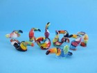 NEW MINIATURE PORCELAIN TOUCAN COLLECTION SET *THEY ARE AMAZING* MINT