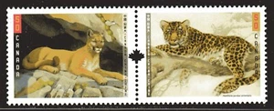 2005 Canada SC# 2123a- Big Cats Wildlife - pair - Lot 78b - M-NH - Picture 1 of 1