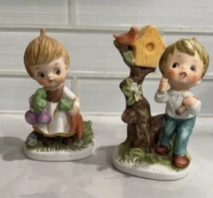 Vintage NAPCOWARE Porcelain Figurines - 2 pc set - Picture 1 of 3