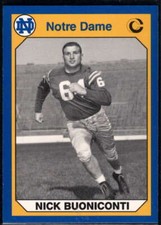 NICK BUONICONTI 1990 COLLEGIATE COLLECTION NOTRE DAME #112 ID:31764