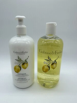 Crabtree & Evelyn Citron Miel Cilantro Gel de Baño y Ducha + Loción 16.9oz NUEVO Foto 1 de 2